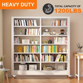 Stem Casters Heavy Duty Casters Swivel Threaded Stem Caster Wheels with 3/8"-16 x 1 Thread Dual Locking Wheels Casters Set of 4 (3 Inch, with Brake)