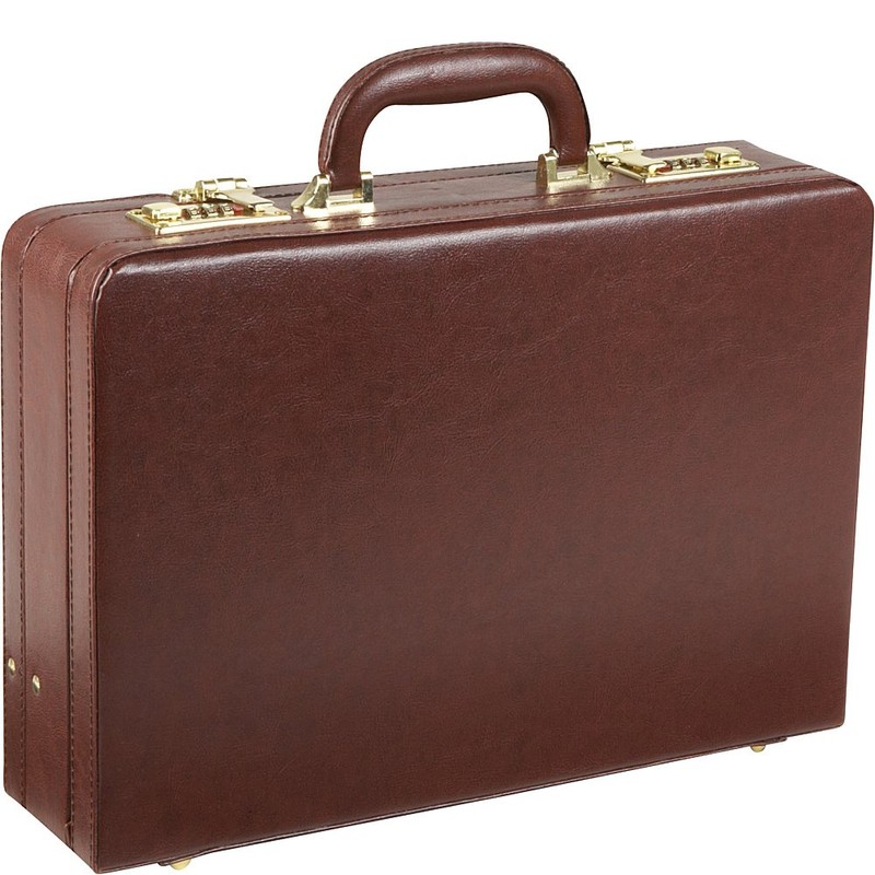Amerileather Expandable Executive Faux Leather Attache Case (#2893-9)