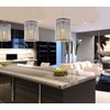 Crystal Light Shade for Ceiling Pendants Chrome Frame Chandelier Droplets
