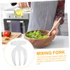 Mobestech 2Pcs Reusable Salad Claws Comfortable Grip Mixing Forks for