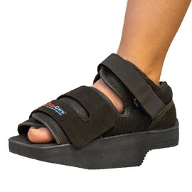 VitalCare | Zapato Volado de Talón con Suela Antideslizante y Correas Ajustables | Talla Grande | Ortopédico para Recuperación de Lesiones o Cirugías