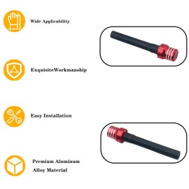 5Pcs Gas Fuel Cap Air Vent Hose Universal CNC Tank Valve Vent Tube With Chekc Ball Aluminum Breather for 50cc 110cc 70cc 125cc ATV Motorcycle Dirt Pit Quad Bike Motocross (5pcs Red)