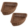 DOITOOL 2pcs Triangular Storage Baskets, Corner Storage Bin Organizer for