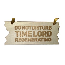 Bedroom Door Sign, Do Not Disturb Time Lord Regenerating