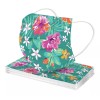 Mascarilla Con Estampado De Flores Para Protección Desechabl
