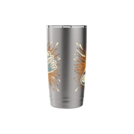 Splash Art Badminton Shuttlecock Stainless Steel Insulated Tumbler