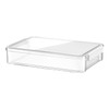 Charmoon Document Storage Case A4 with Lid, Clear, Waterproof, Durable,