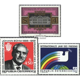 Austria 1835,1836,1837 (complete.issue.) fine used/cancelled 1985/86 OECD, bohm, Year of Peace (Stamps for collectors)