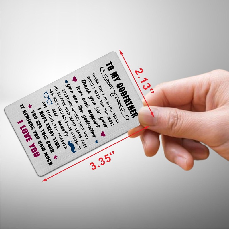 Father's Day Cards for Godfather- Goddad Birthday Proposal Gift-Christmas Xmas