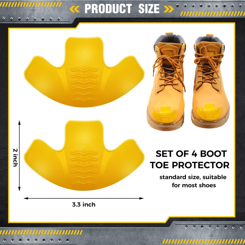 Bencailor Boot Toe Protectors Work Boot Guards Shoe Toe Cap