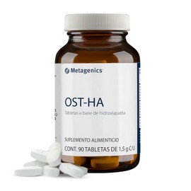 Metagenics OST-HA - Suplemento Alimenticio con Hidroxiapatita Microcristalina (HAMC) - 90 Tabletas de 1,5 g CU - Calcio, Magnesio y Vitamina D3 - Sin 