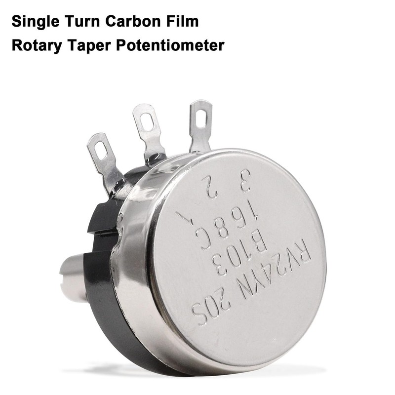 Taiss/2pcs RV24YN20S Potentiometer 100 ohm Single Turn Carbon Film Rotary