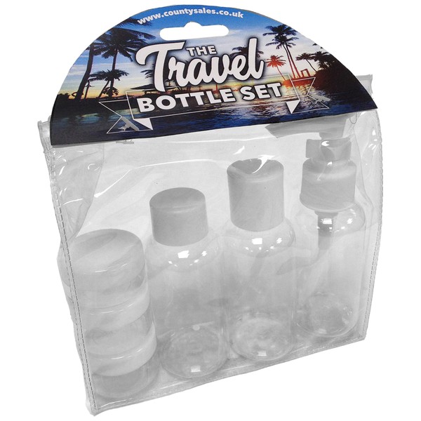 The Travel Bottle Set with Bag 7PC