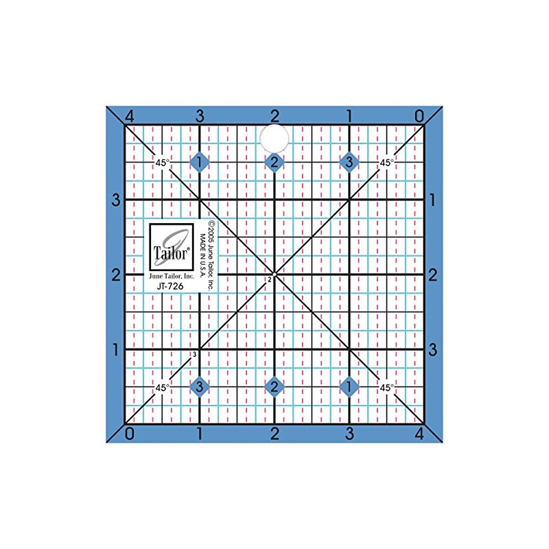 June Tailor JT-726 4 1/2" Square Ruler