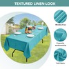 LUSHVIDA Outdoor Tablecloth with Umbrella Hole - Patio Table Cloth