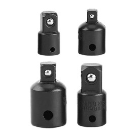4 Piece Socket Adapter Set, 3/8 to 1/2, 1/2 to 3/8, 1/4 to 3/8, 3/8 to 1/4 Inch, Socket Adapter Ideal for DIY