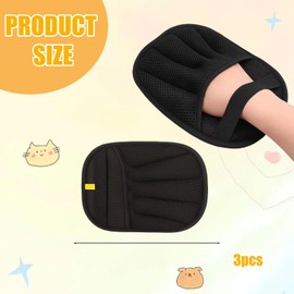 MIRJXB Pet Hair Removal Glove, 3 Pack Five-Finger Pet Hair Remover Gloves for Cats and Dogs, Efficient Grooming Tool for Furniture, Clothing, Car Seats and Carpets