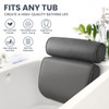 LuxStep Bath Pillow Bathtub Pillow with 6 Non-Slip Suction Cups,14.6x12.6