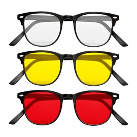 Solmoon Biohacking Brille - Blaulichtfilter Brille - Blaulichtfilter Brille Herren - Blaulichtfilter Brille Damen - Blue Light Glasses - Computerbrille - Gaming Brille - Blue Light Blocking Glasses