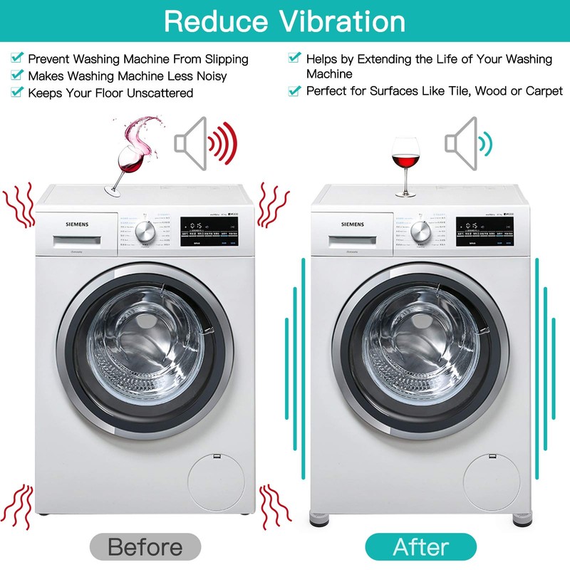 Anti Vibration Pads for Washing Machine,Noise Dampening Washing Machine Feet