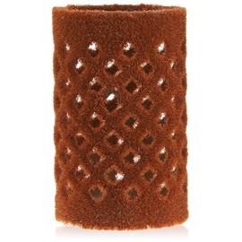 Efalock Metal Rollers Flocked Short Brown 28 mm Pack of 12
