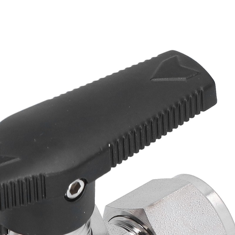 Ball Valve Straight Through 1/2in Thread Fluid Control Device Stainless