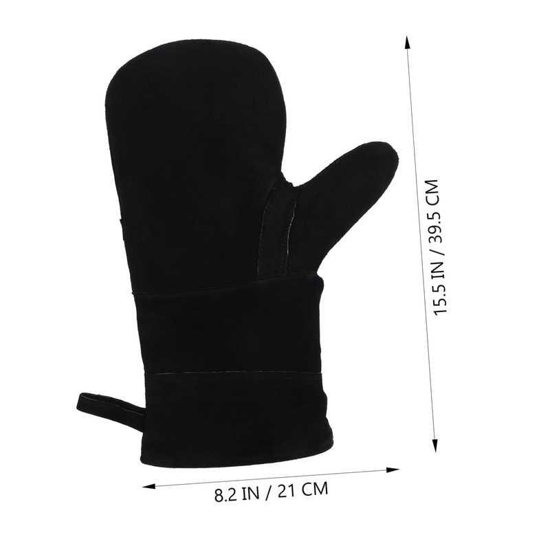 SHOWERORO Superior Heat Resistant Gloves 1 Pair Fireproof Insulated Welding