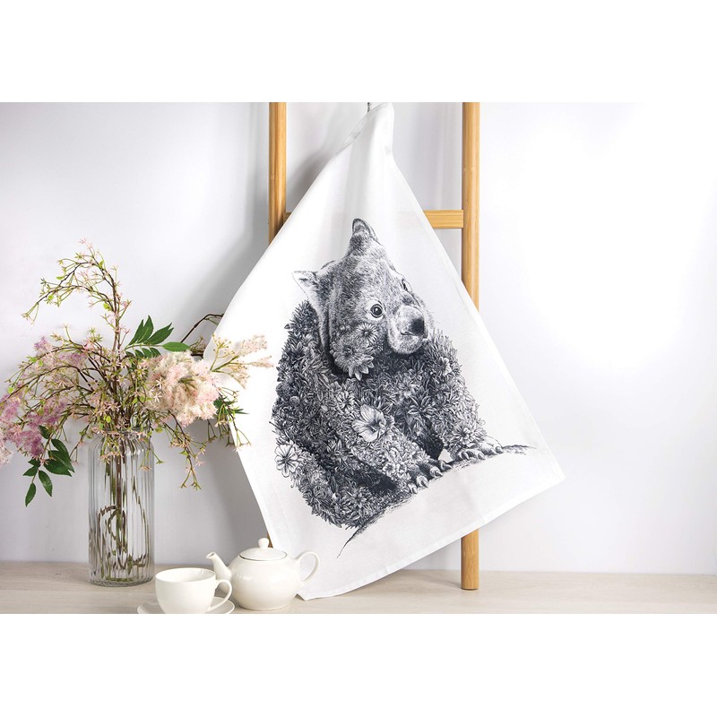 Maxwell & Williams Marini Ferlazzo Wombat Animal Tea Towel 100%