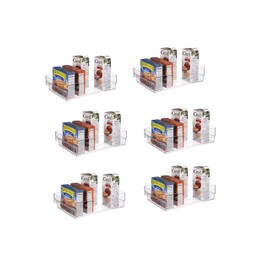 Ybmhome Fridge Freezer Organizer Bins Storage Box Containers Bpa-Free Drawer Organizers For Refrigerator Freezer And Pantry Closet 2121-6 (6, Large Fridge Bin)