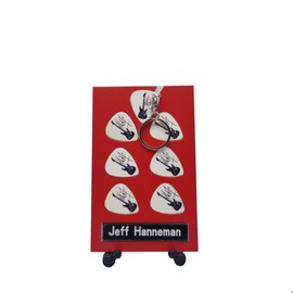Jeff Hanneman Guitar Pick Gift Set | 6 Artist Picks | 1 Artist Keyring