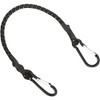 Erickson 07038 24" Stretch Cord with Carabiner Hooks , Black