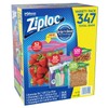Ziploc Bags 52 Gallon, 50 Quart, 120 Snack, 125 Sandwich