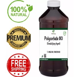 HalalEveryDay Polysorbate 80 - 100% Pure Oil Soap Making Supplies Bath Body Tween 80 T-Maz 80 - 2 oz.