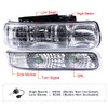 PIT66 Headlight Assembly Compatible with Chevy Silverado 1500 2500 99-02/Fit