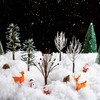 5 Pieces Christmas Decor Trees Set Christmas Snow Covered Village