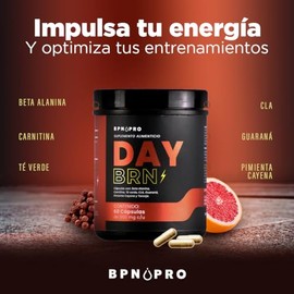 BPN PRO Termognico Natural en Cpsulas con Cafena, T Verde, Guaran, Carnitina, CLA y Beta Alanina  Pre Entreno Pre Workout para Energa, Enfoque y...   