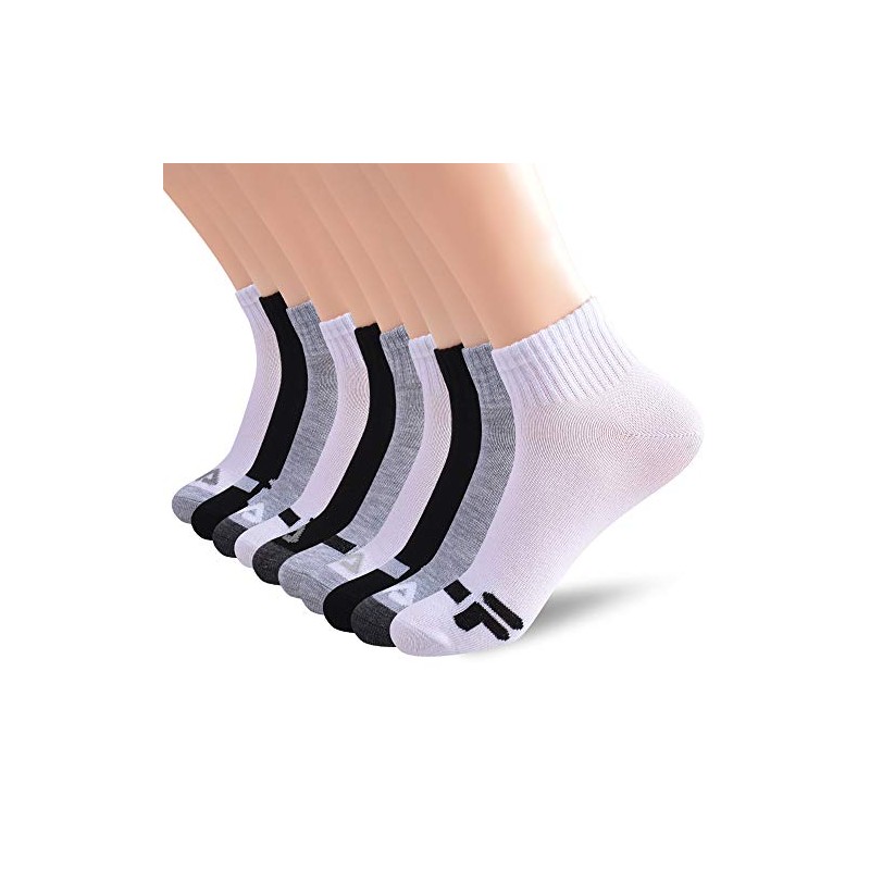 Fila womens Ankle Quarter Socks, Multi (10 Pack), One Size