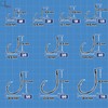 9KM DWLIFE Circle Hooks Inline,Fishing Hooks Barbed 25Pcs Black Closed