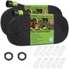 KOBAZ Flat Soaker Hose 150 ft, Drip Sprinkler Hoses with