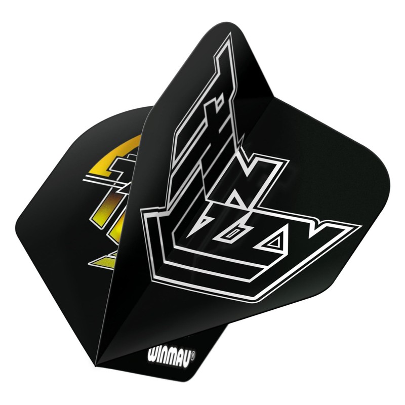 WINMAU Rock Legends Thin Lizzy Dart Flights - Black -