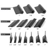 Laroal 14pcs Rubber Sanding Block Set Flexible Sandpaper Pad Profile