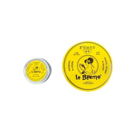 Féret Parfumeur Le Baume, Natural Multipurpose Moisturizing Balm, Face Lips and Body, Made in France (0.5 oz + 1.7 oz, Rose)