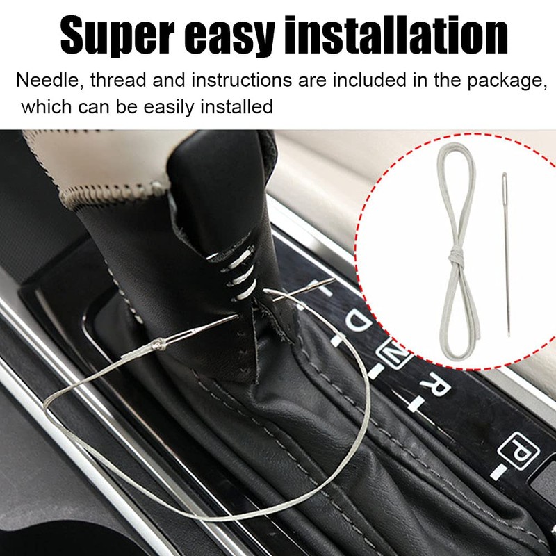 XITER For Genuine Leather Gear Shift Knob Cover Car Protect