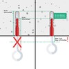 RIIJK Ceiling Hook and Oscillating Springs for a Hanging Chair,