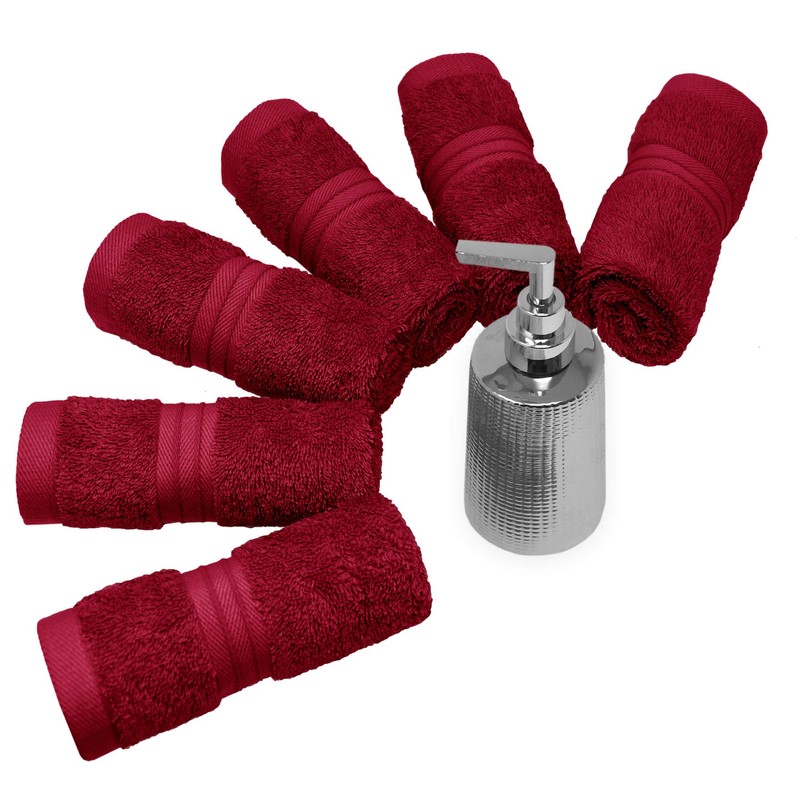 Lashuma Linz Set of 6 Terry Cloth Flannels 30 x