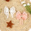 Xansema 2pcs Lace Hair Bows for Girls,Cute Bows Alligator Hair