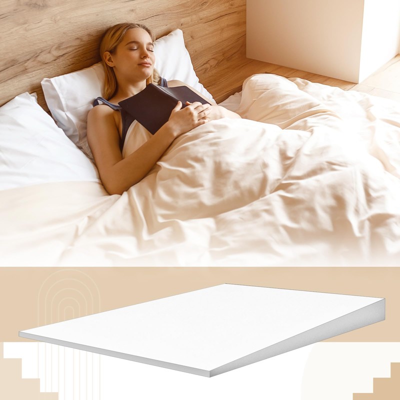 Cinnvoice Mattress Wedge, 7 Inch Size Full Incline Wedge for