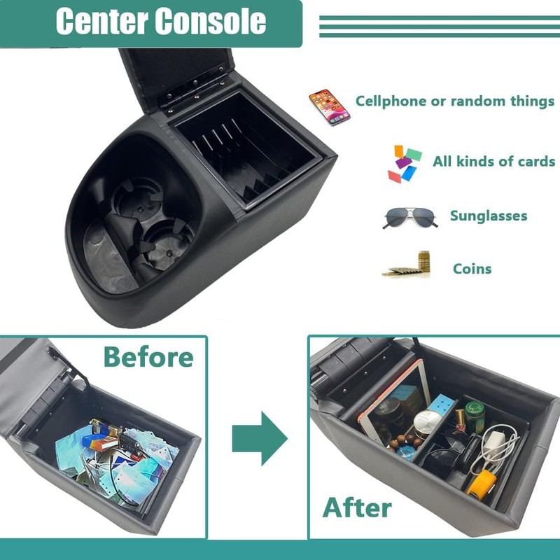 MOOSUN Universal Truck Seat/Bench Contractor Center Console Business Organizer and