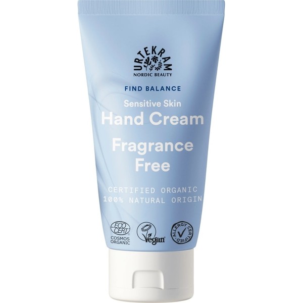 Urtekram Fragrance Free Hand Cream, 75 ml