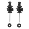 WHAMVOX 2pcs Anti-skid Guitar Strap Button Locks Black Fixed Lock
